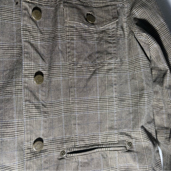 Jones New York Sport Petite Women’s Beige & Black Plaid Jacket SZ PL - Picture 9 of 10